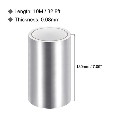 Harfington Aluminum Tape, 7.09 Inch x 32.8ft Foil Tape (3.1 Mil) Silver Tape Aluminum Tape