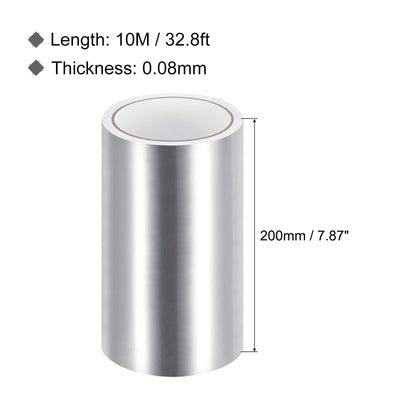 Harfington Aluminum Foil Tape, 7.87 Inch x 32.8ft Foil Tape (3.1 Mil), Pack of 2