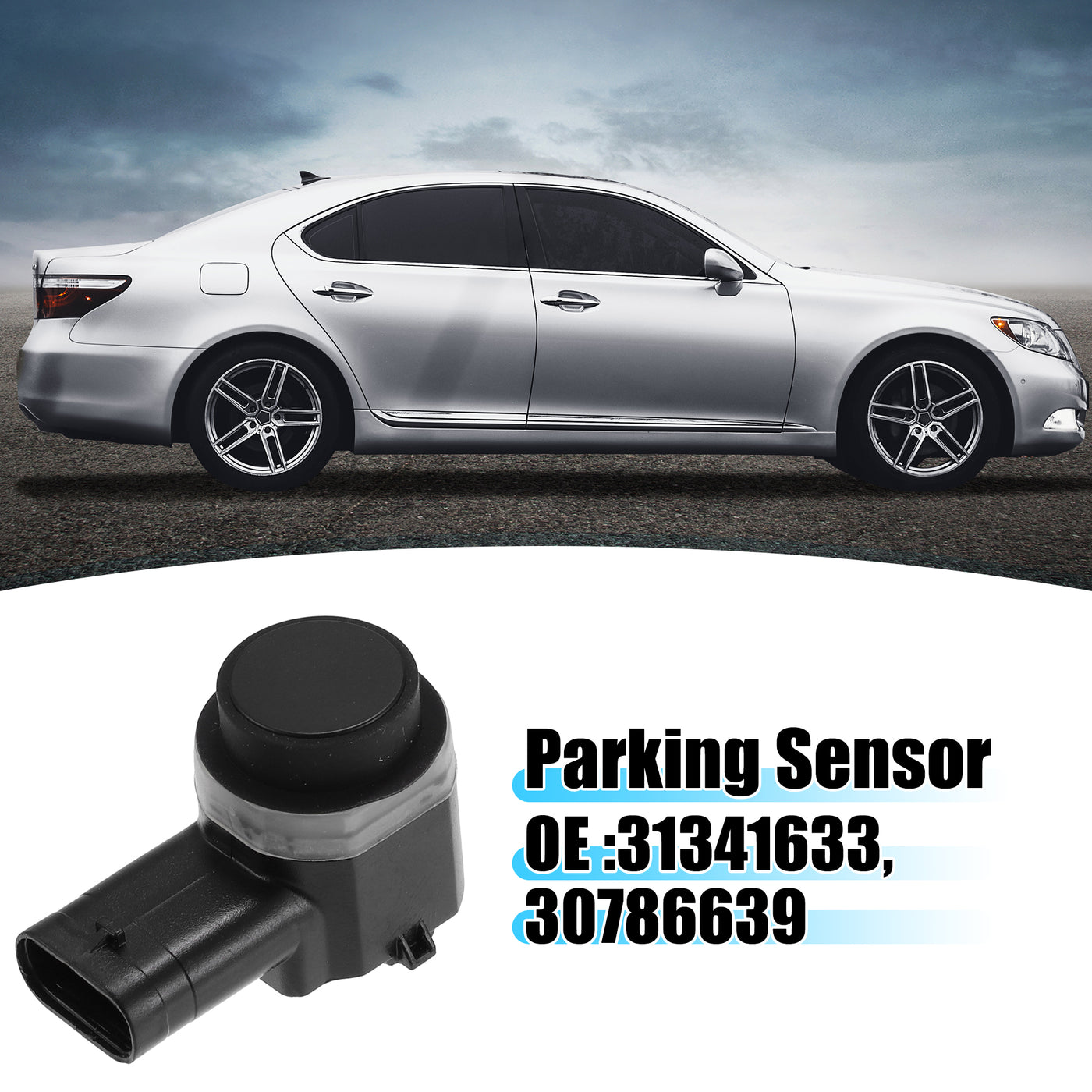 X AUTOHAUX 4pcs 31341633 30786639 PDC Reverse Parking Assist Sensor for Volvo S80 2007-2015 for Volvo XC60 2010-2017 for Volvo XC70 2008-2016