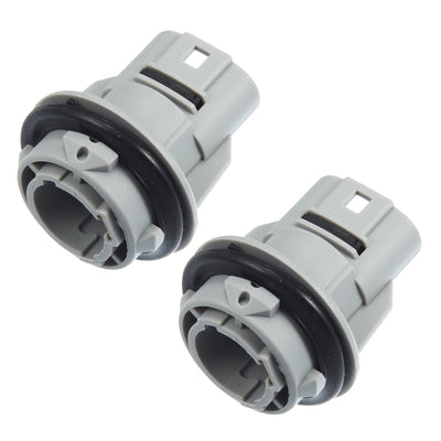 A ABSOPRO Turn Signal Light Bulb Socket Holder 33302-SR3-A01 33302SR3A01 for Honda Accord 1998-2012 Plastic Gray (Set of 2)