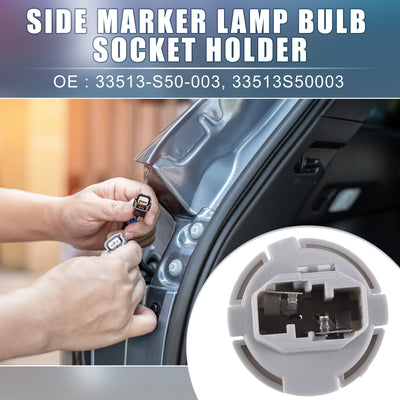 Harfington Car Backup Reverse Light Bulb Lamp Socket Holder Replacement No.33514-S50-003 for Honda Accord 1998-2012 (Set of 2)