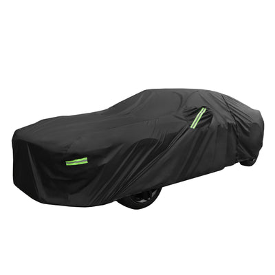 X AUTOHAUX for Ford for Mustang GT/Bullitt/ECOBOOST Cover Car Cover for Ford for Mustang GT/Bullitt/ECOBOOST 1994-2021 All Weather Protection with Zipper Black