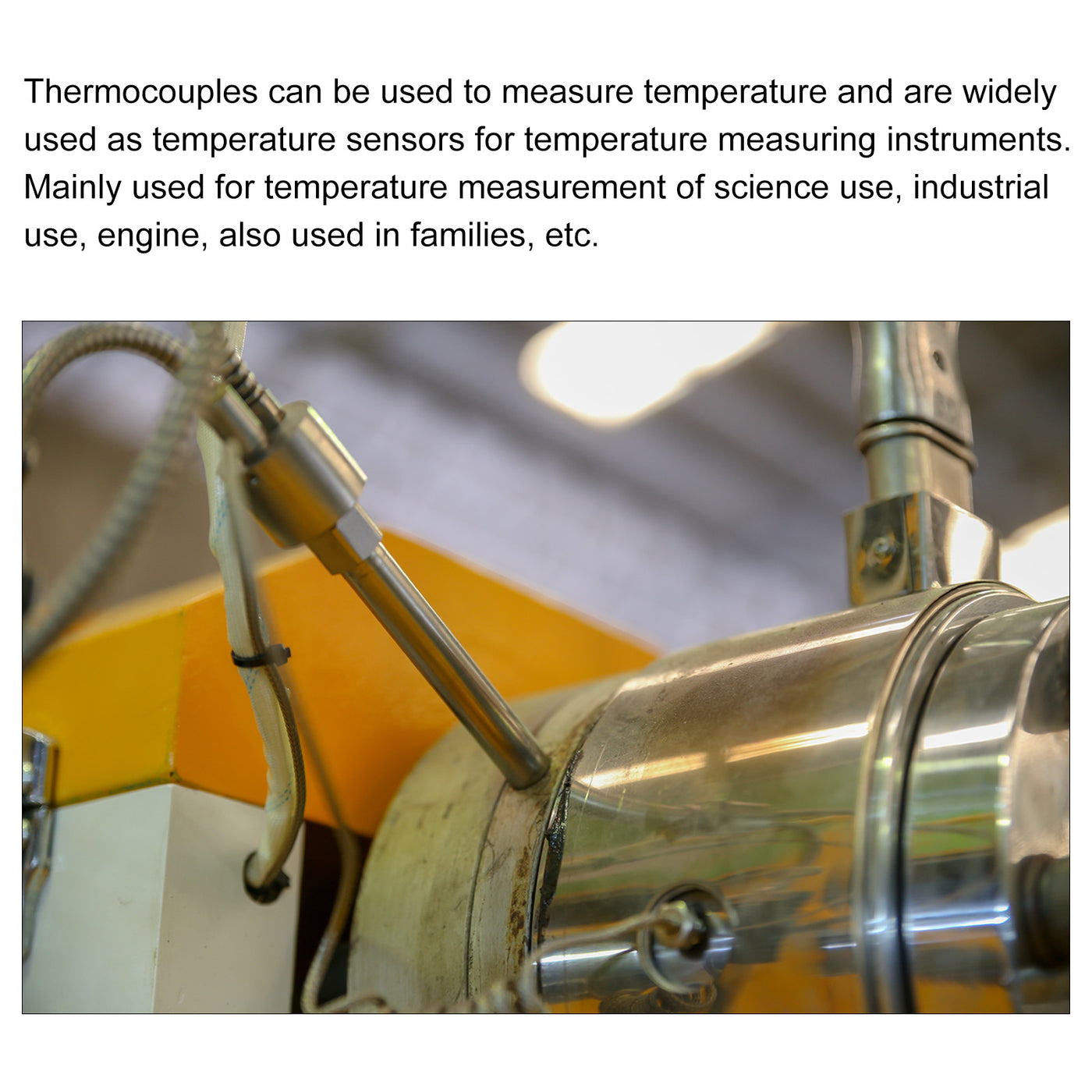 Harfington K Type Temperature Sensor 3pcs M8 Screw Temperature Probes Thermocouple 10ft 0 to 800°C(32 to 1472°F)
