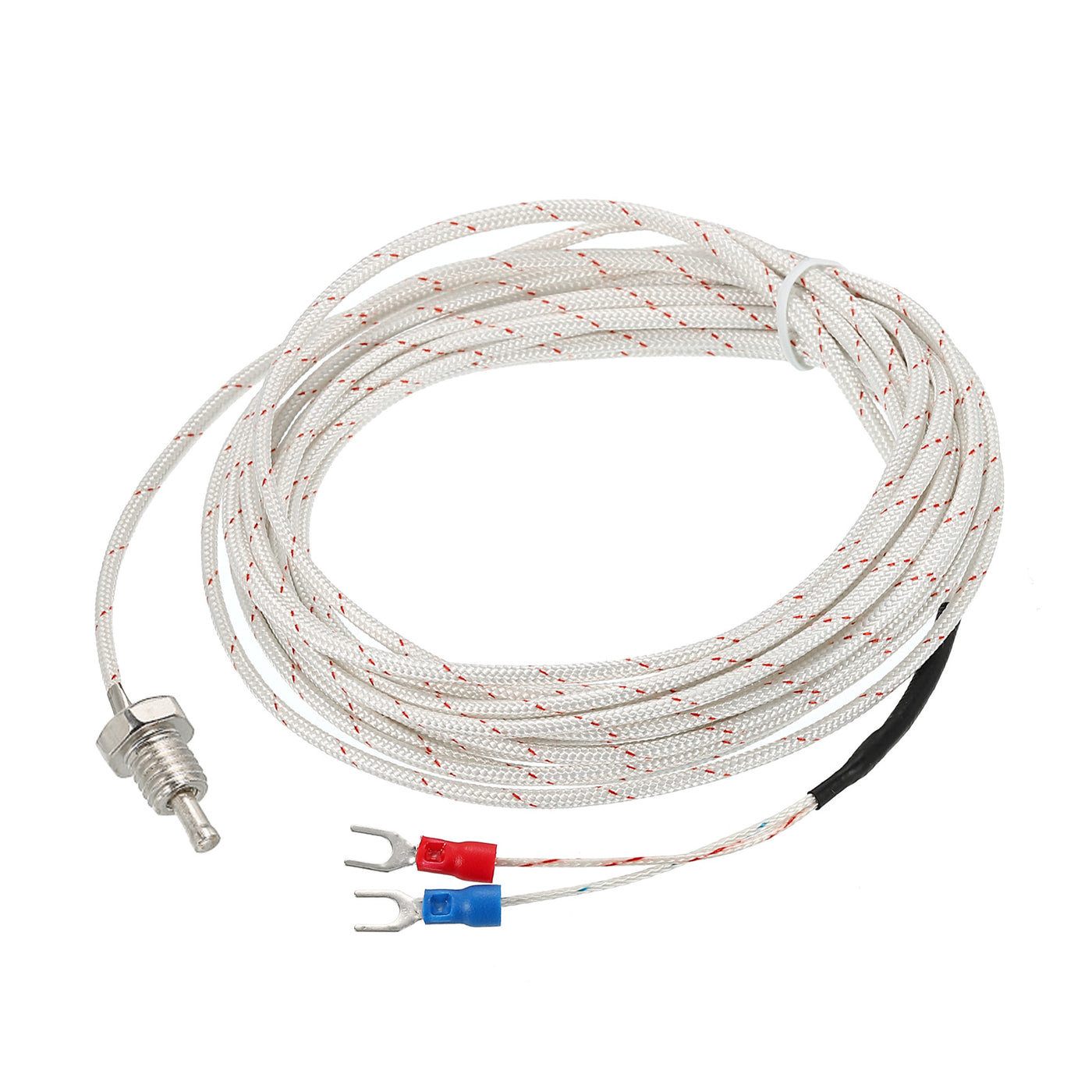 Harfington K Type Temperature Sensor M10 Screw Temperature Probes Thermocouple 16ft Insulated Wire 0 to 800°C(32 to 1472°F)