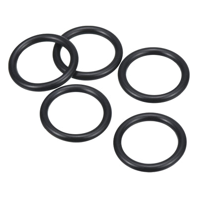 Harfington 20pcs 21x16x2.65mm Nitrile Rubber O-Rings Metric Sealing Gaskets, Black
