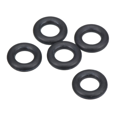 Harfington 5pcs 11x6x2.65mm Nitrile Rubber O-Rings Metric Sealing Gaskets, Black