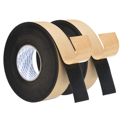 Harfington Foam Tape Weather Strip, 2 Rolls 50mmx2mmx10m Weather Stripping Door Seal EVA Foam Tape Insulation Strip