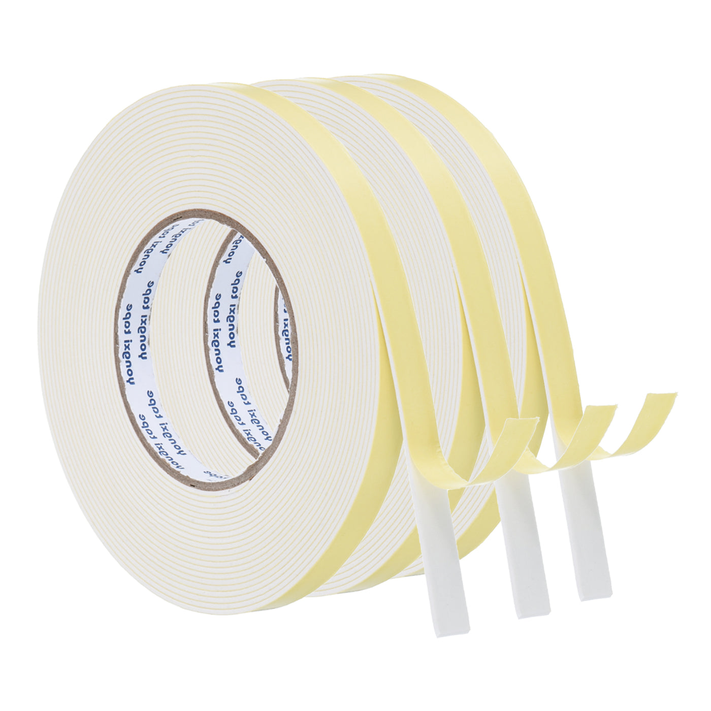 Harfington Foam Tape Weather Strip, 3 Rolls 12mmx2mmx8m Weather Stripping Door Seal EVA Foam Tape Insulation Strip