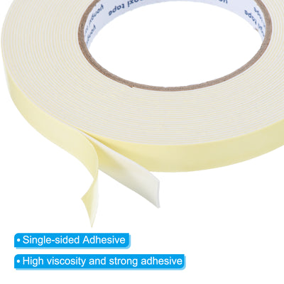 Harfington Foam Tape Weather Strip, 3 Rolls 15mmx1.5mmx10m Weather Stripping Door Seal EVA Foam Tape Insulation Strip