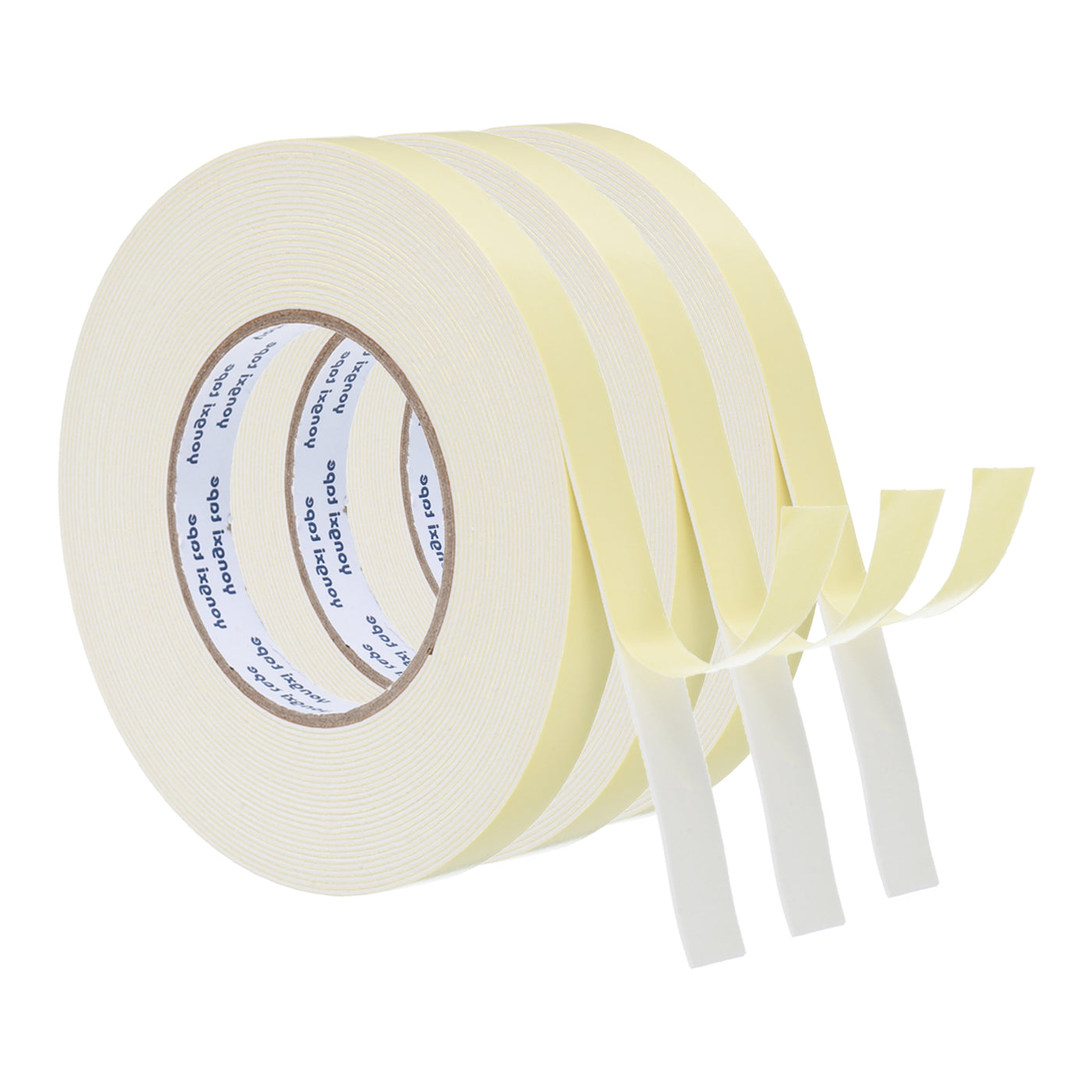 Harfington Foam Tape Weather Strip, 3 Rolls 15mmx1.5mmx10m Weather Stripping Door Seal EVA Foam Tape Insulation Strip