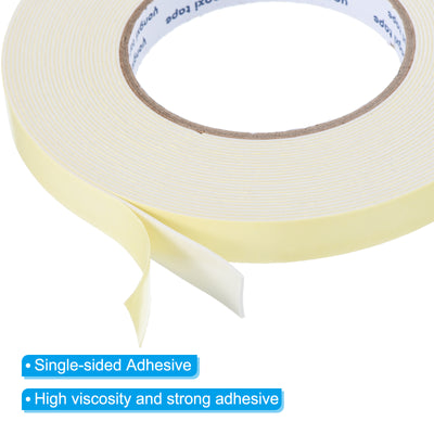 Harfington Foam Tape Weather Strip, 4 Rolls 15mmx1.5mmx10m Weather Stripping Door Seal EVA Foam Tape Insulation Strip
