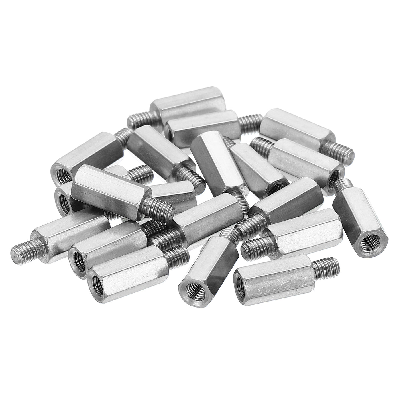 Harfington M3x10mm+4mm Male-Female Hex Standoff, 20 Pack Stainless Steel PCB Standoffs Screws for Motherboards, Computer Cases, Circuit Boards, Electronics