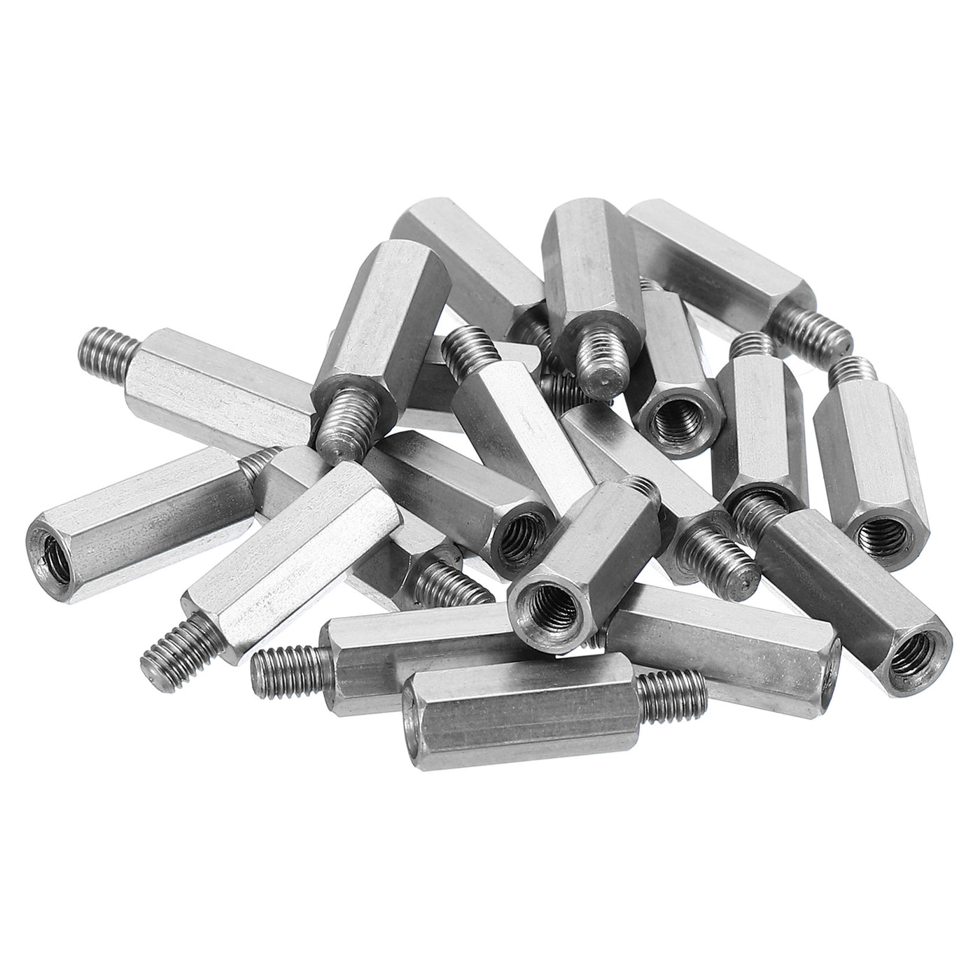 Harfington M3x12mm+4mm Male-Female Hex Standoff, 20 Pack Stainless Steel PCB Standoffs Screws for Motherboards, Computer Cases, Circuit Boards, Electronics