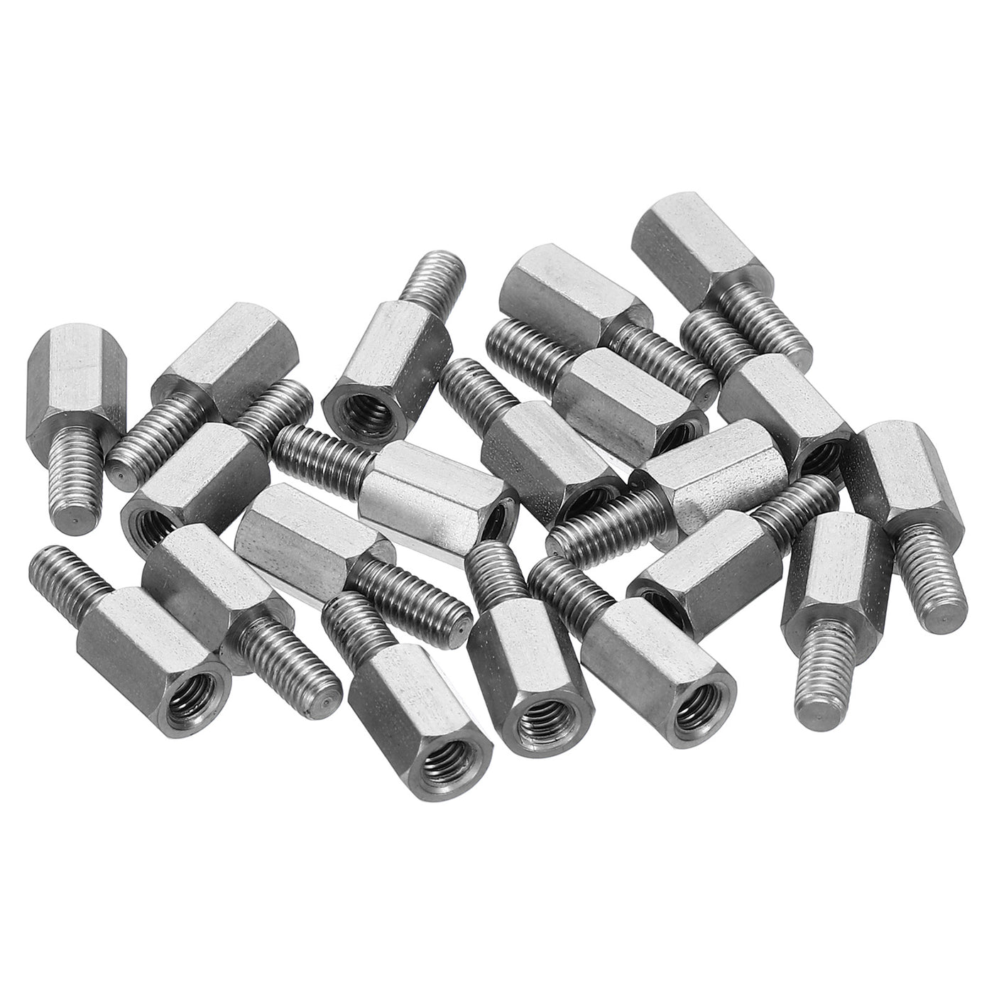 Harfington M3x7mm+6mm Male-Female Hex Standoff, 20 Pack Stainless Steel PCB Standoffs Screws for Motherboards, Computer Cases, Circuit Boards, Electronics