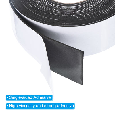 Harfington Foam Tape Weather Strip, 2 Rolls 60mmx2mmx10m Weather Stripping Door Seal EVA Foam Tape Insulation Strip