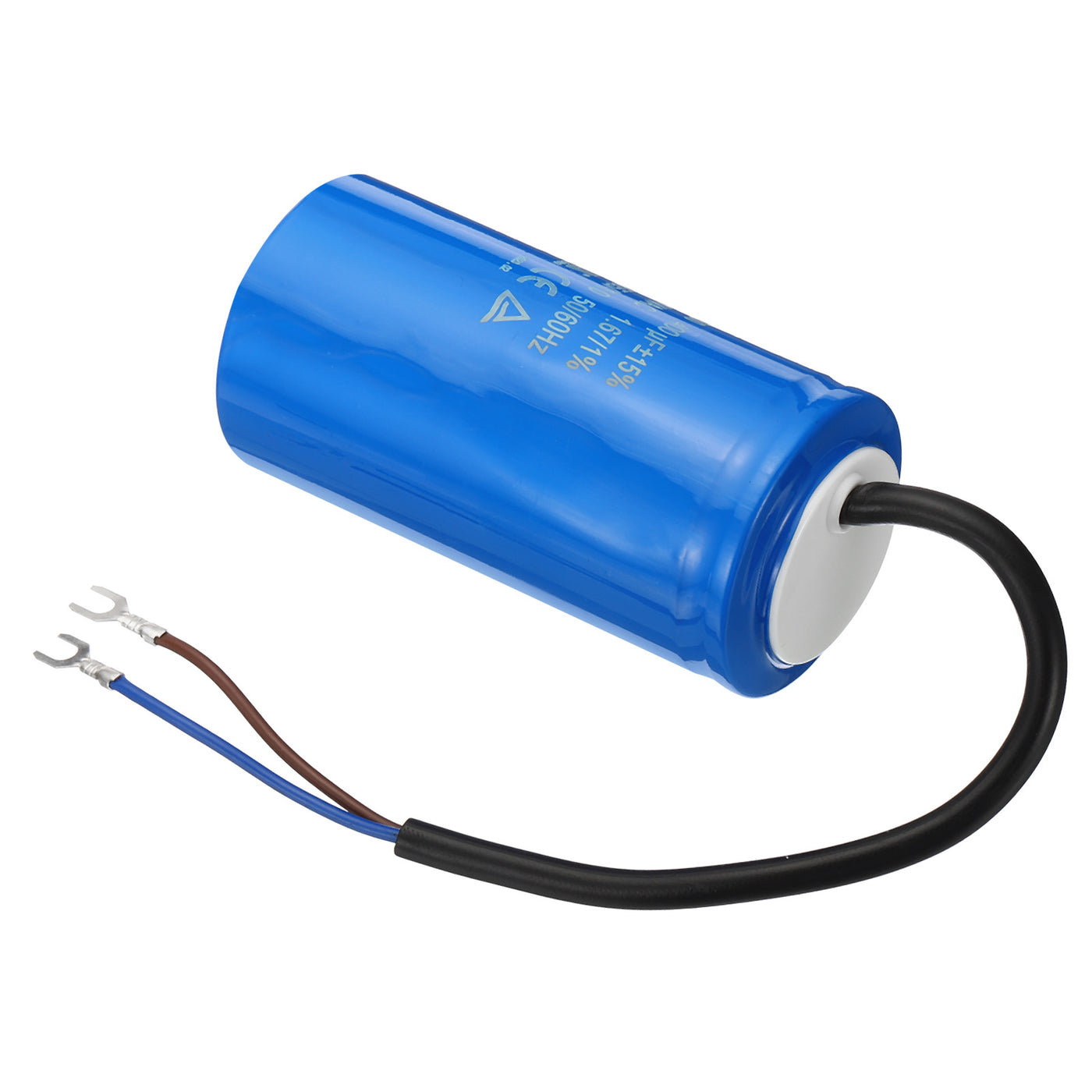 Harfington CD60 Run Capacitor, 400uF 250VAC 50/60Hz Motor Starting Capacitor with 2 Wires for Air Compressor Motor Starts Running