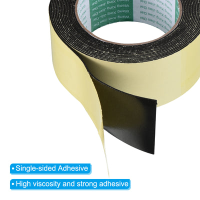 Harfington Foam Tape Weather Strip, 2 Rolls 50mmx1mmx5m Weather Stripping Door Seal EVA Foam Tape Insulation Strip