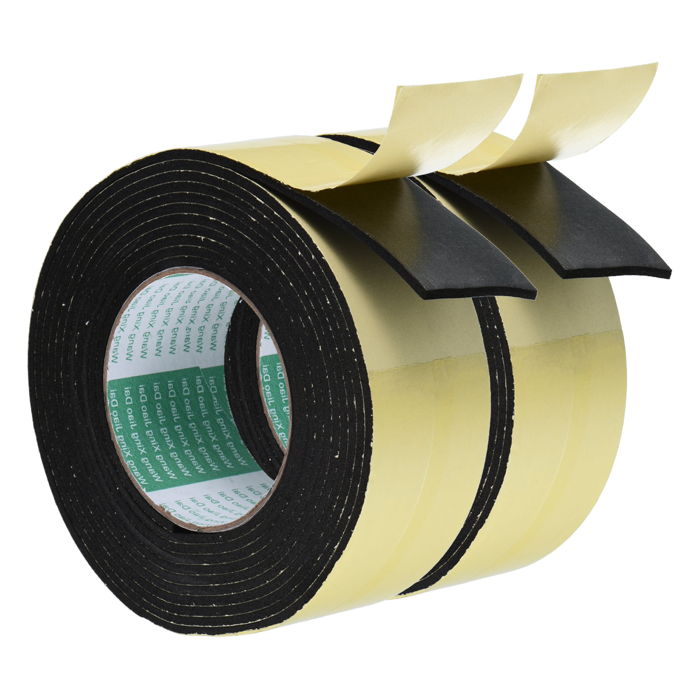 Harfington Foam Tape Weather Strip, 2 Rolls 50mmx3mmx4m Weather Stripping Door Seal EVA Foam Tape Insulation Strip
