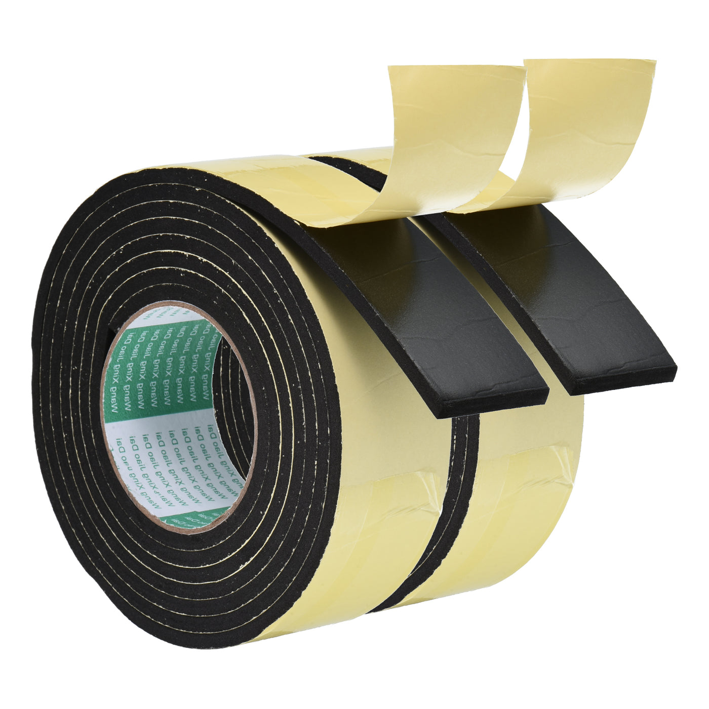 Harfington Foam Tape Weather Strip, 2 Rolls 50mmx5mmx3m Weather Stripping Door Seal EVA Foam Tape Insulation Strip