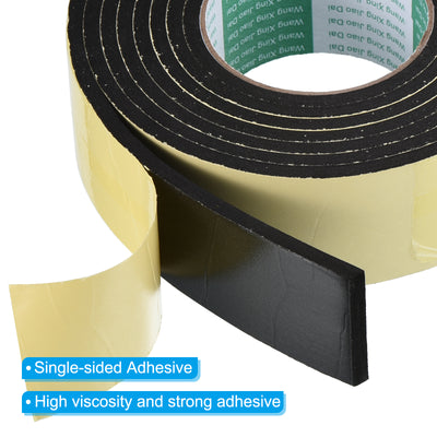 Harfington Foam Tape Weather Strip, 3 Rolls 50mmx5mmx3m Weather Stripping Door Seal EVA Foam Tape Insulation Strip