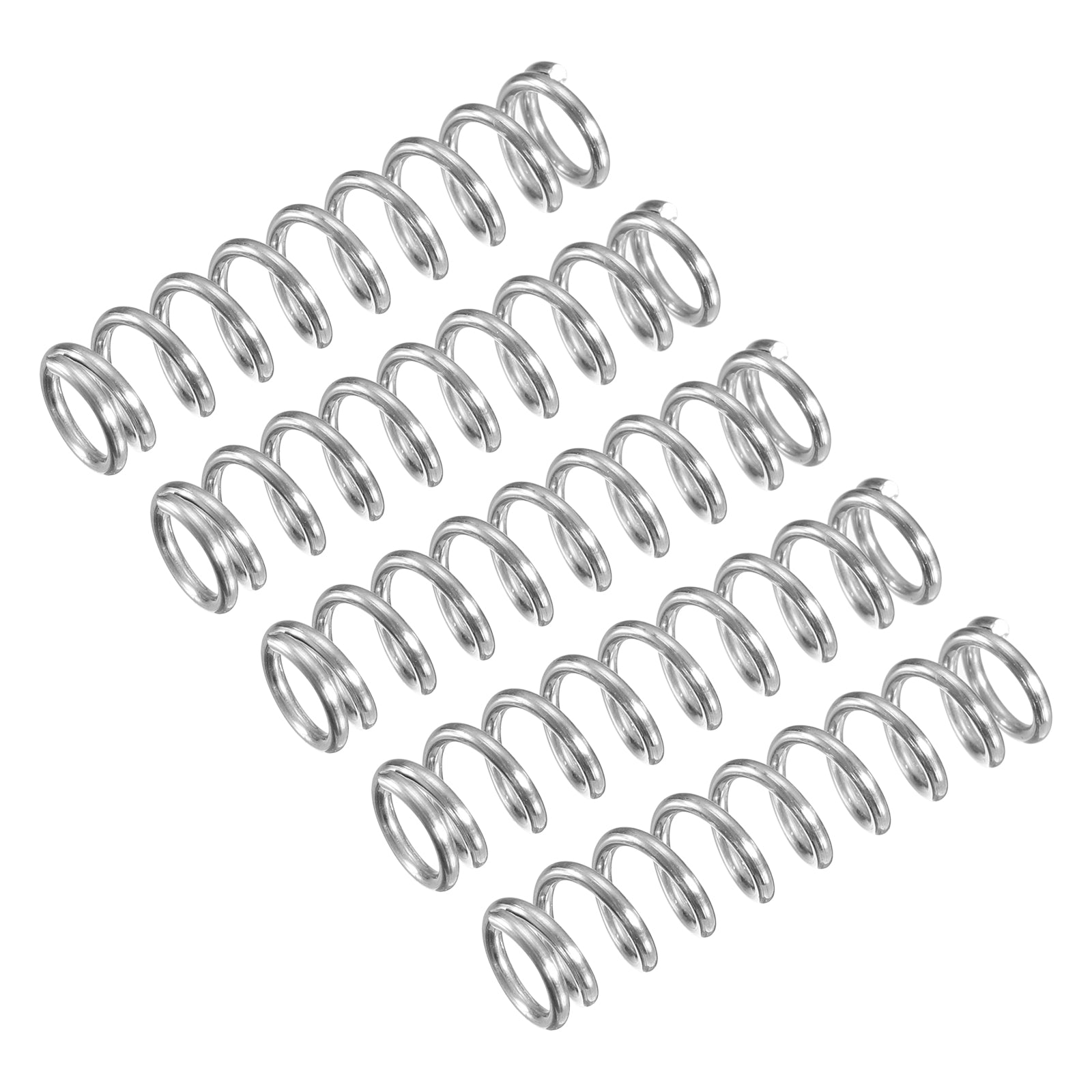 Compression Spring 7mm 5Pcs Compression Spring 304 Stainless Steel 7mm OD 1mm Wire 30mm Length ...