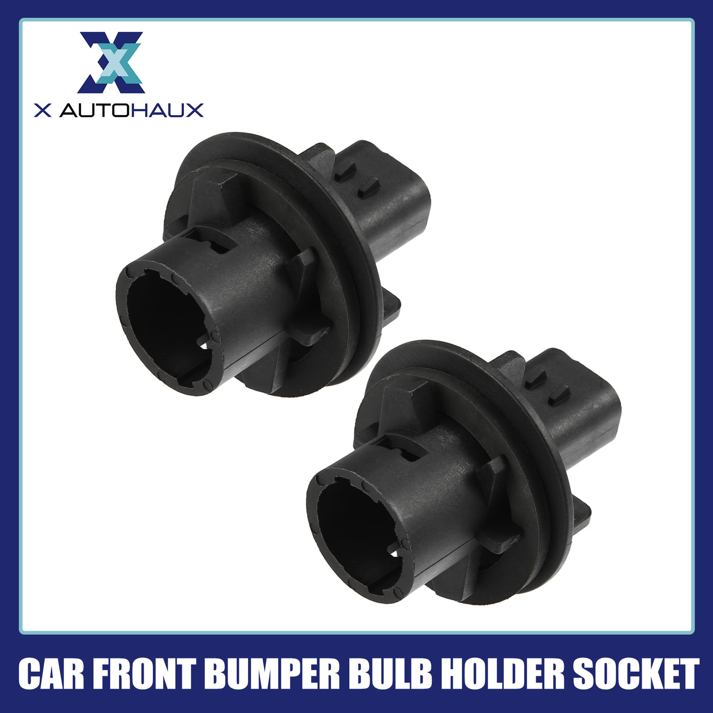 A ABSOPRO Car Front Bumper Lamp Bulb Holder Socket XBP100180 for Land Rover Discovery 1994-2002 (Set of 2)