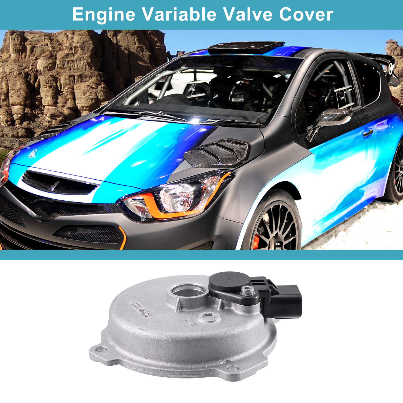 ACROPIX Engine Variable Valve Timing VVT Solenoid Fit for Hyundai Santa Fe Sport - Pack of 1 Black