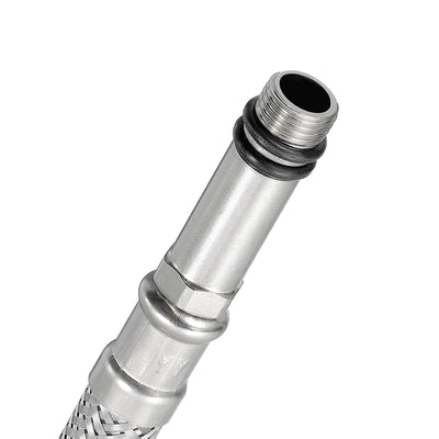 Harfington Uxcell Faucet Supply Line Connector Braided 304 Stainless Steel Water Supply Hose