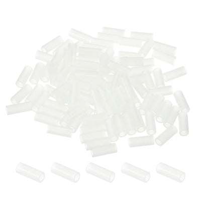 Harfington 3.2mm ID x 5mm OD x 12mm L Round Spacers Washers, 100 Pack for M3 Screws, White