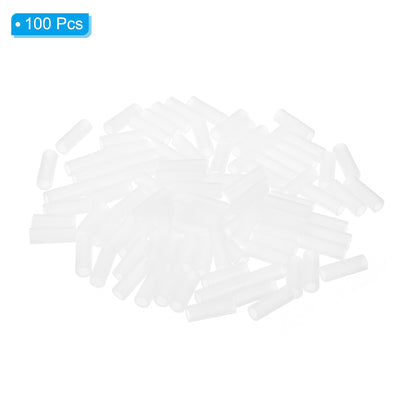 Harfington 3.2mm ID x 5mm OD x 14mm L Round Spacers Washers, 100 Pack for M3 Screws, White