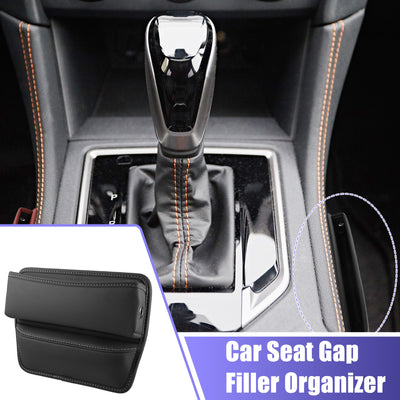 Harfington Universal Car Front Seat Gap Filler Center Console Side Insert Storage Organizer 1pcs