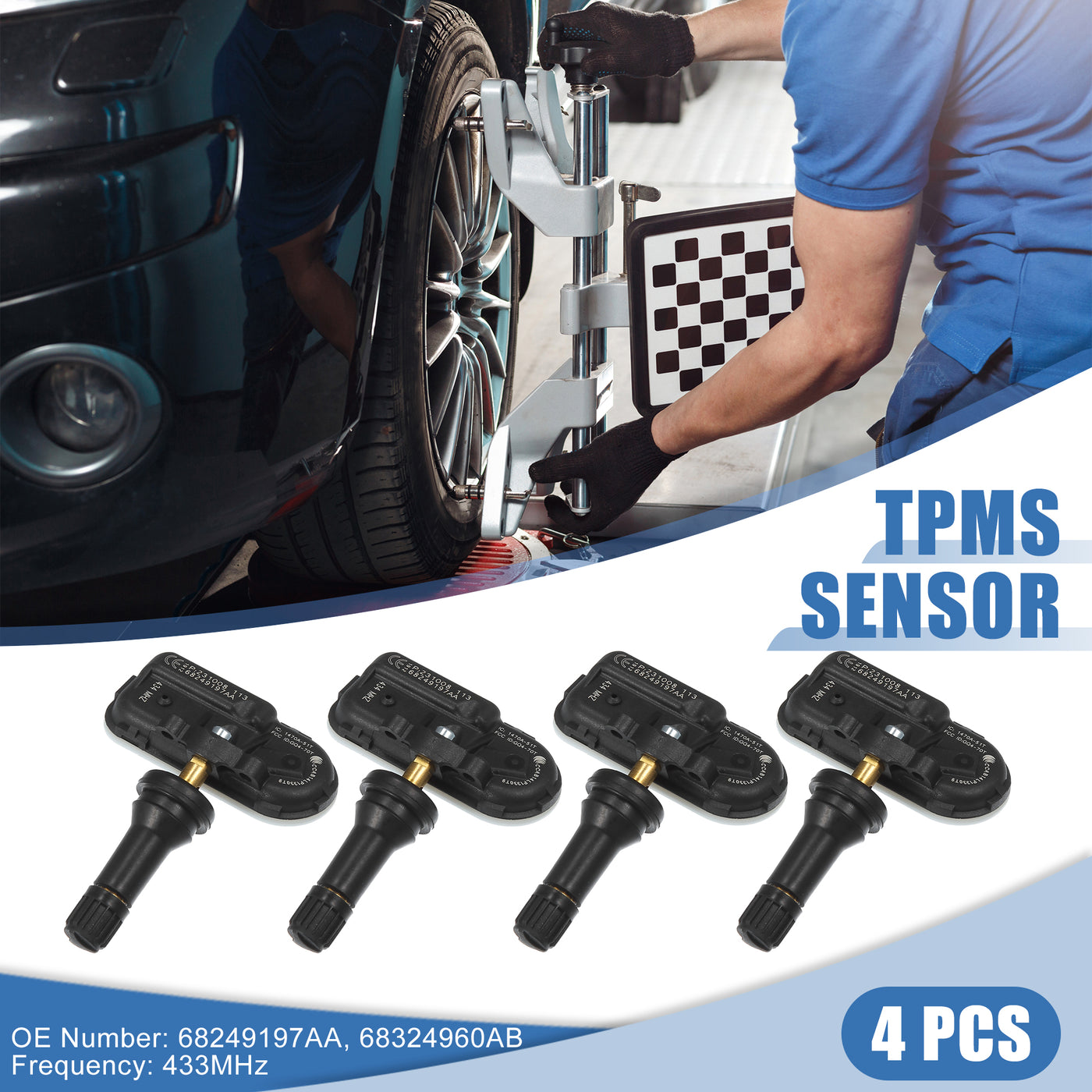 Tire Pressure Monitor Sensor For JEEP CHEROKEE Dodge RAM 1500 2500 3500 2014-201