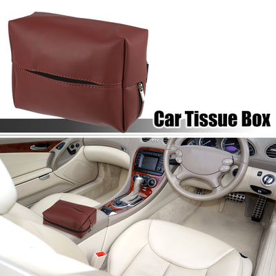 Harfington Car Armrest Back Seat Universal Car Tissue Box Tissue Holder Car Accessories - Pack of 1