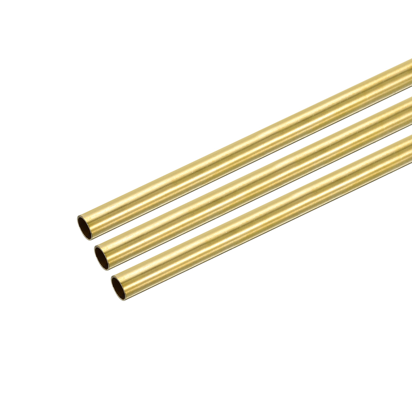 uxcell Uxcell Brass Round Tube 8mm OD 0.5mm Wall Thickness 250mm Length Pipe Tubing 3 Pcs
