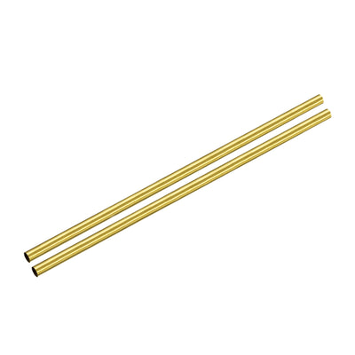Harfington Uxcell Brass Round Tube 5mm OD 0.2mm Wall Thickness 150mm Length Pipe Tubing 2 Pcs