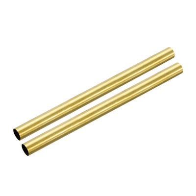 Harfington Uxcell Brass Round Tube 10mm OD 0.2mm Wall Thickness 150mm Length Pipe Tubing 2 Pcs