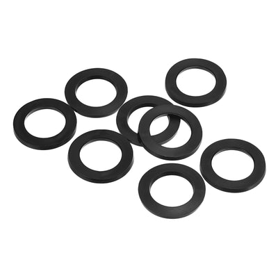 Harfington M20 Rubber Flat Washer, 8 Pack 20mm ID 30mm OD Sealing Spacer Gasket Ring,Black