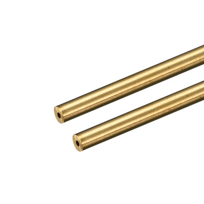 Harfington Uxcell Brass Round Tube 3mm OD 1mm Wall Thickness 250mm Length Pipe Tubing 2 Pcs