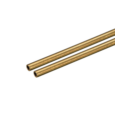 Harfington Uxcell Brass Round Tube 3mm OD 0.5mm Wall Thickness 250mm Length Pipe Tubing 2 Pcs