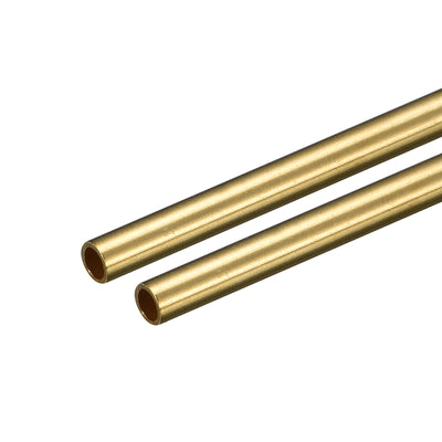 Harfington Uxcell Brass Round Tube 4mm OD 0.5mm Wall Thickness 250mm Length Pipe Tubing 2 Pcs