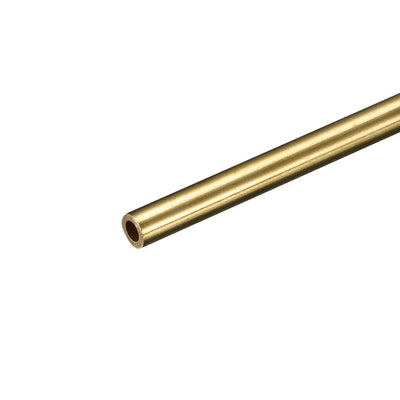 Harfington Uxcell Brass Round Tube 5mm OD 1mm Wall Thickness 250mm Length Pipe Tubing
