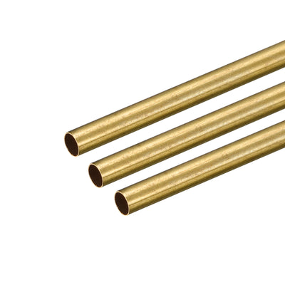Harfington Uxcell Brass Round Tube 5mm OD 0.2mm Wall Thickness 250mm Length Pipe Tubing 3 Pcs