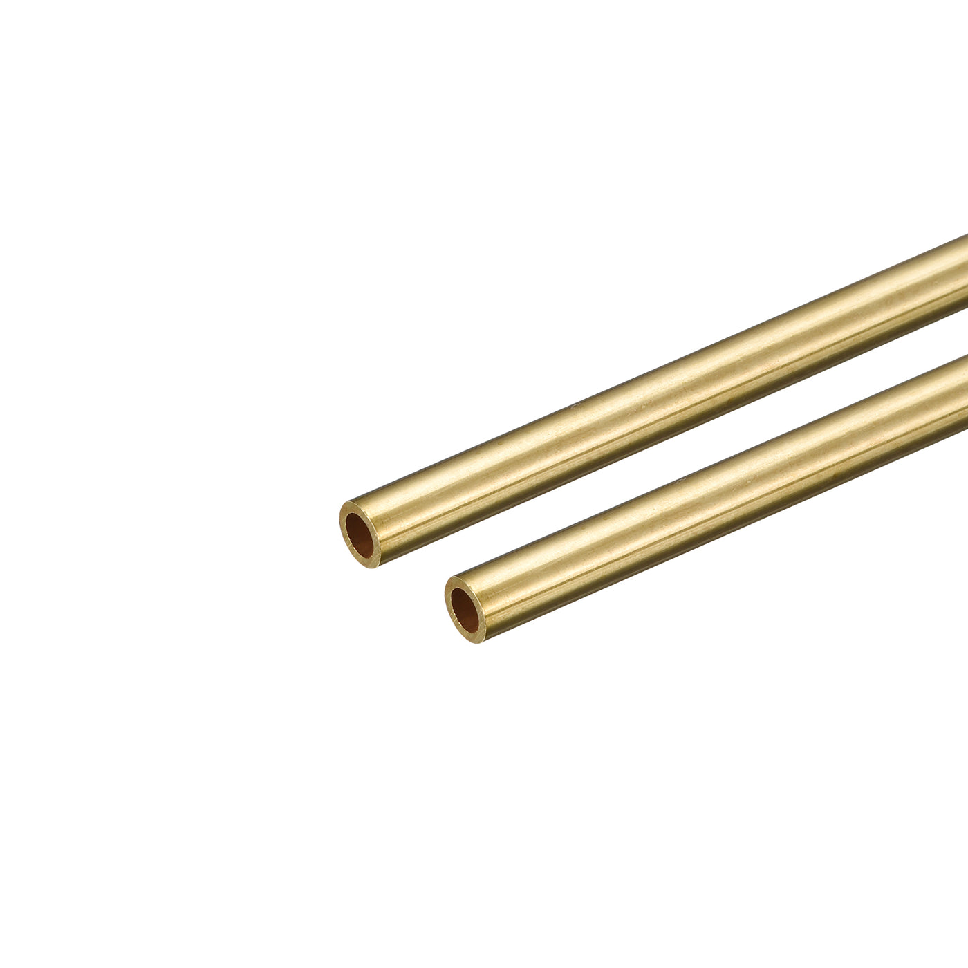 uxcell Uxcell Brass Round Tube 6mm OD 1mm Wall Thickness 250mm Length Pipe Tubing 2 Pcs