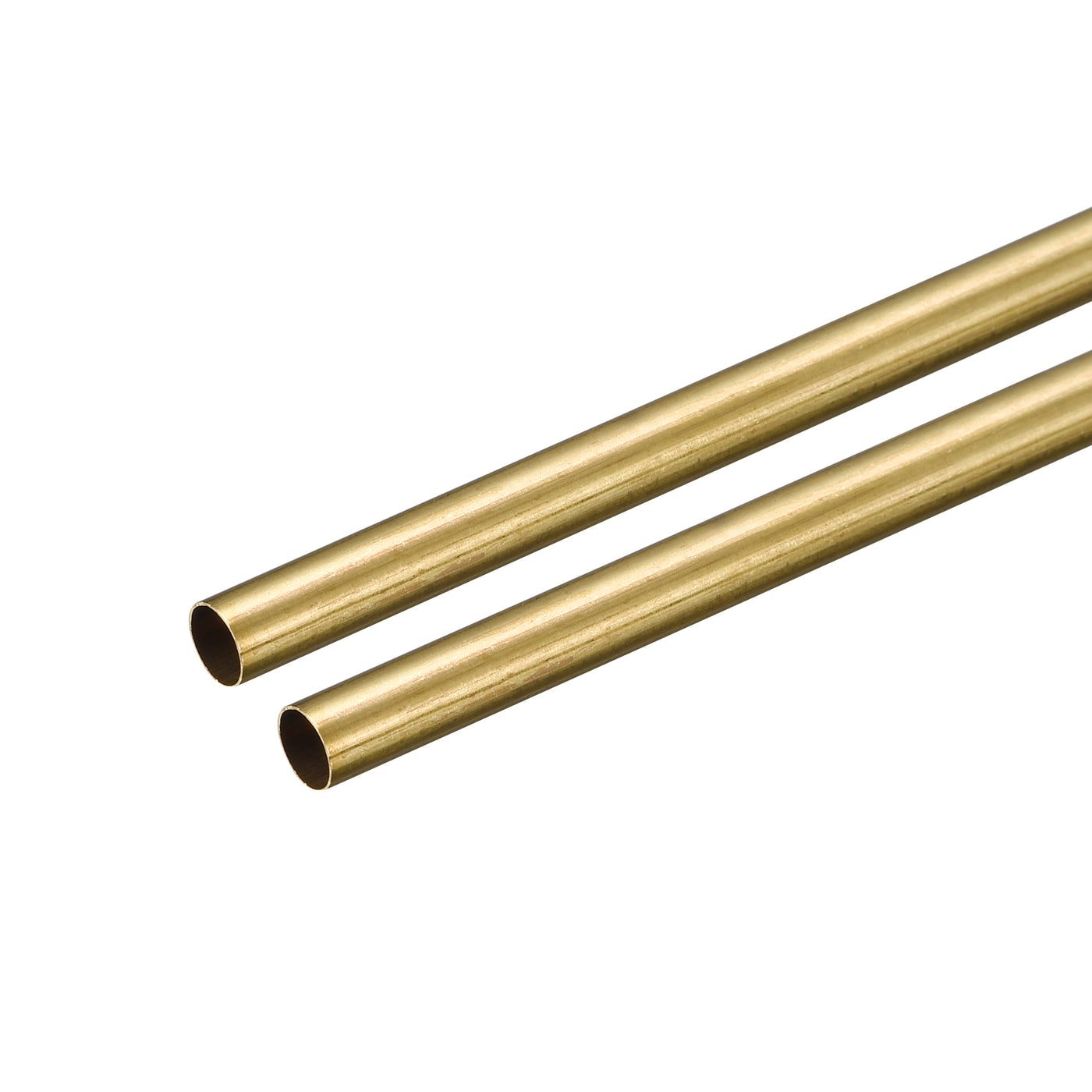 uxcell Uxcell Brass Round Tube 6mm OD 0.2mm Wall Thickness 250mm Length Pipe Tubing 2 Pcs