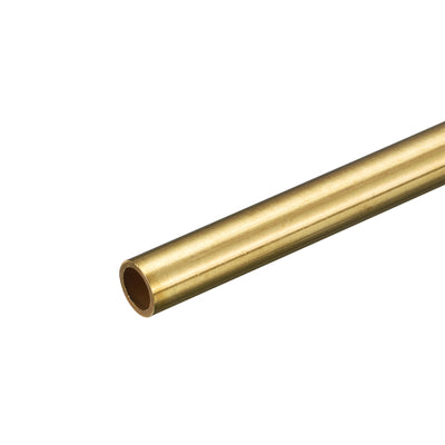 Harfington Uxcell Brass Round Tube 8mm OD 1mm Wall Thickness 250mm Length Pipe Tubing
