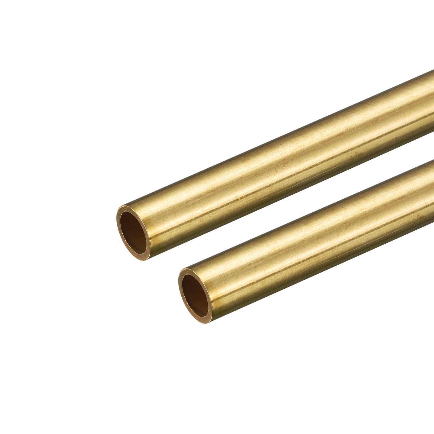 uxcell Uxcell Brass Round Tube 8mm OD 1mm Wall Thickness 250mm Length Pipe Tubing 2 Pcs