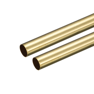 Harfington Uxcell Brass Round Tube 8mm OD 0.2mm Wall Thickness 250mm Length Pipe Tubing 2 Pcs