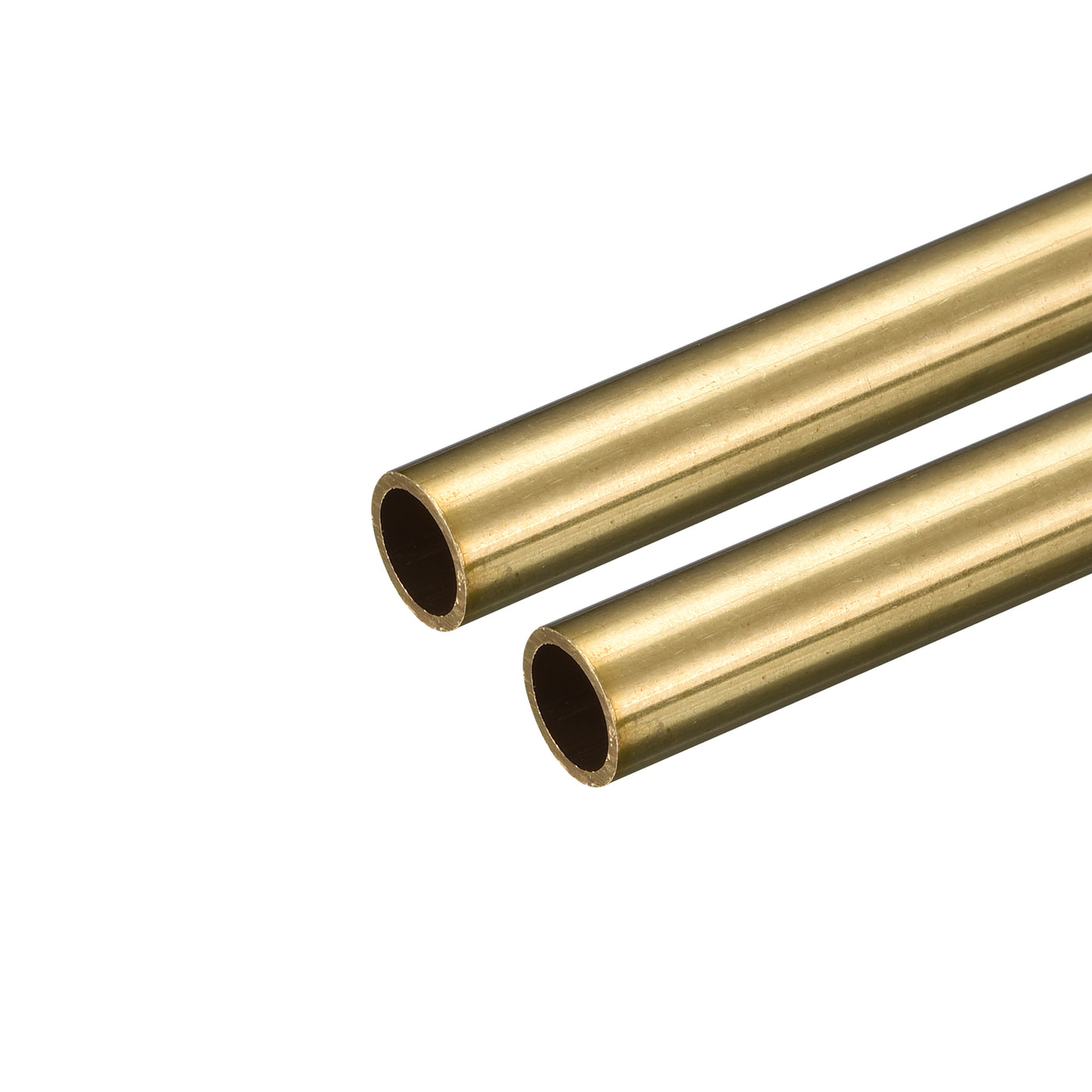 uxcell Uxcell Brass Round Tube 10mm OD 1mm Wall Thickness 250mm Length Pipe Tubing 2 Pcs