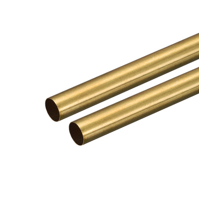 Harfington Uxcell Brass Round Tube 10mm OD 0.2mm Wall Thickness 250mm Length Pipe Tubing 2 Pcs