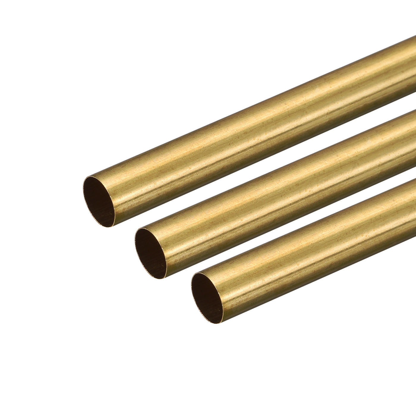 uxcell Uxcell Brass Round Tube 10mm OD 0.2mm Wall Thickness 250mm Length Pipe Tubing 3 Pcs